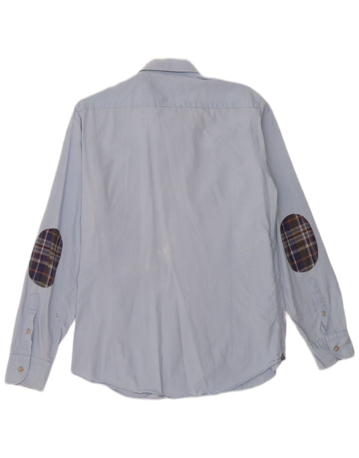 Camisa masculina MASSIMO DUTTI azul médio