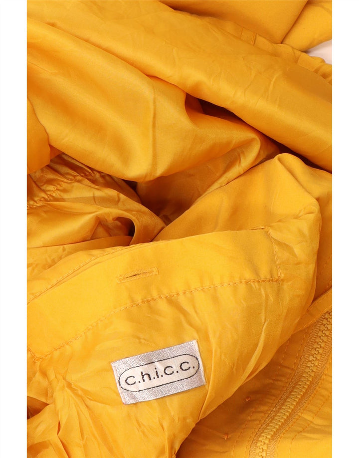 Jaqueta corta-vento feminina Chicc UK 26 5XL poliéster amarelo