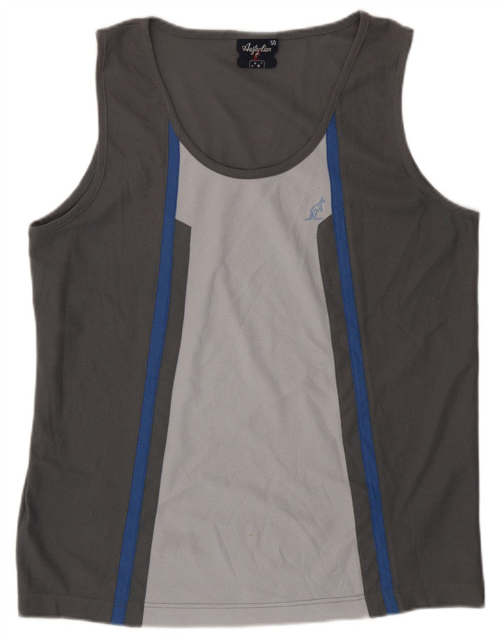 AUSTRALIAN L'ALPINA Colete masculino Top IT 50 Poliéster Colourblock cinza médio