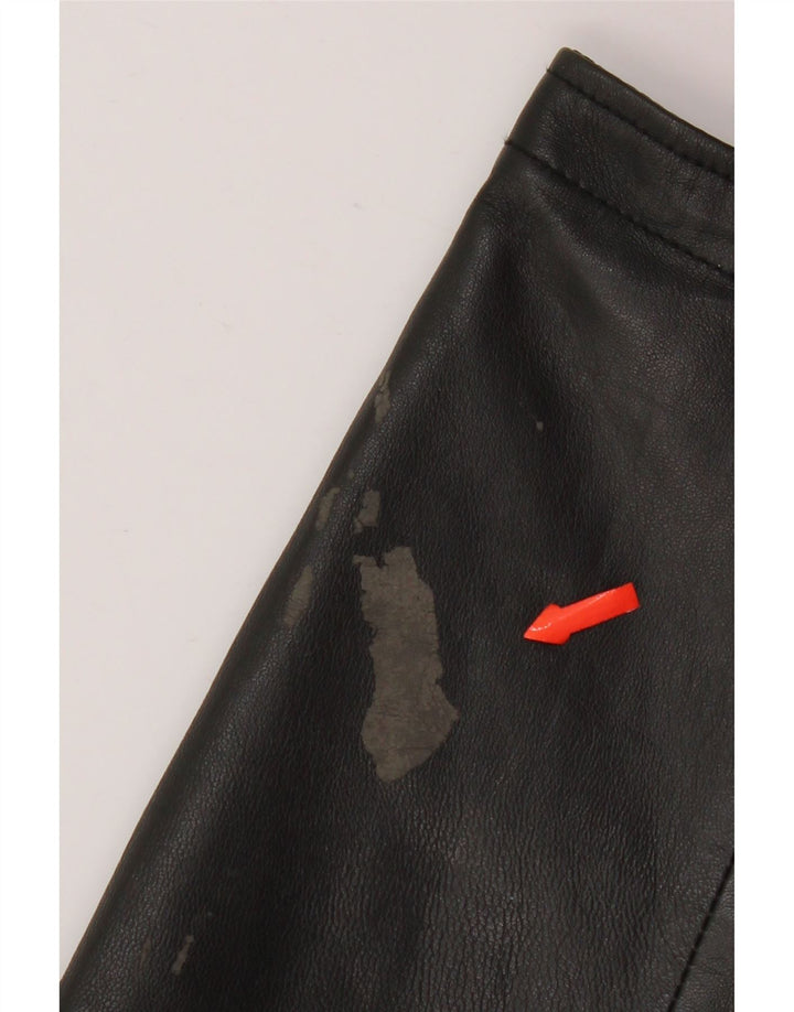 Jaqueta masculina de couro bomber Conbipel IT 48 couro preto médio