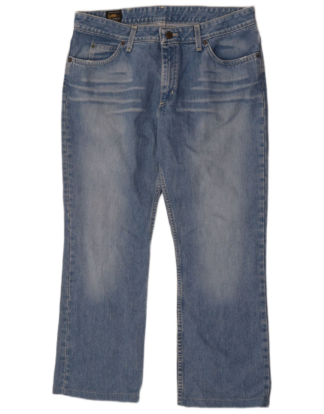 Lee Womens Cameron Bootcut Jeans W34 L27 Azul Algodão