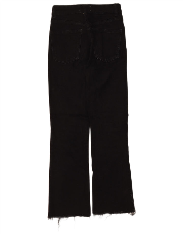 Calça jeans feminina ZARA Bootcut W22 L25 algodão preto