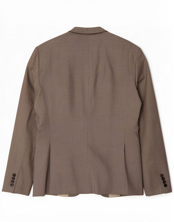 Jaqueta blazer masculina Zara com 2 botões EU 52 grande cinza