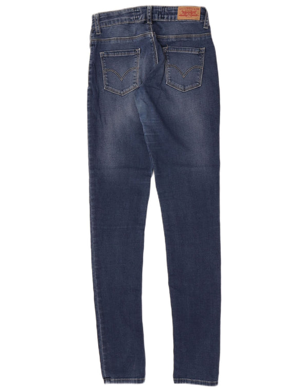 Levi's Girls Skinny Jeans 15-16 Years W26 L31 Blue Cotton