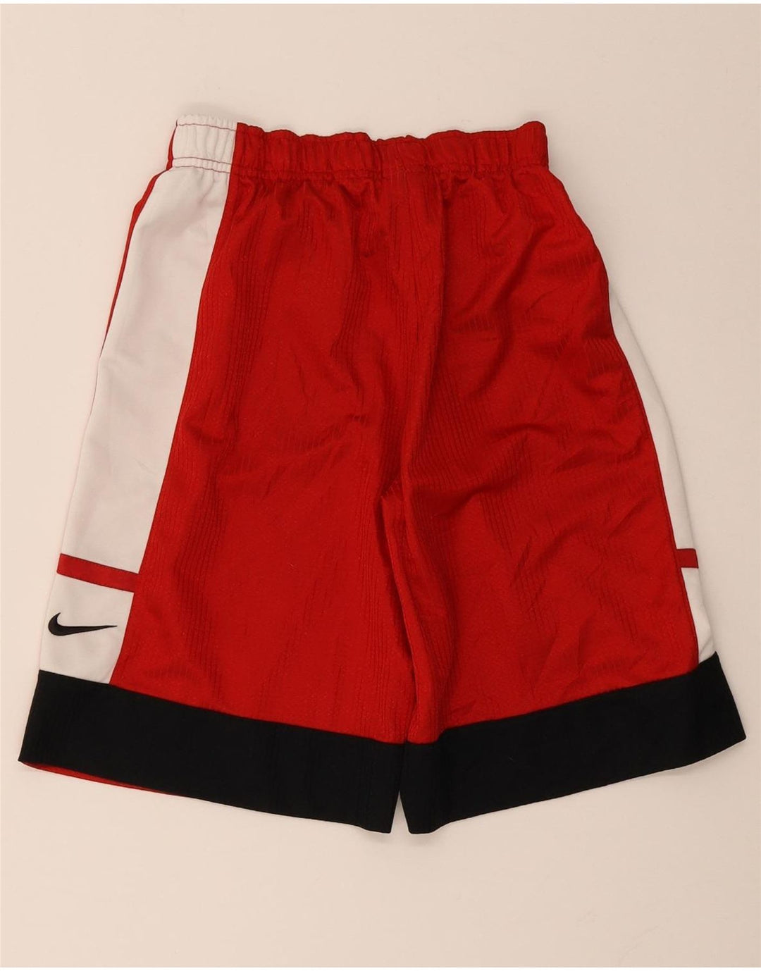 Shorts esportivos masculinos Nike médio vermelho colorblock poliéster