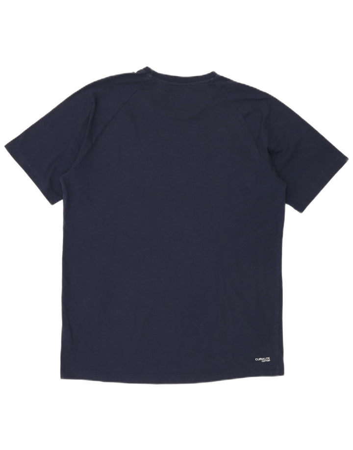 Camiseta Adidas Masculina Climalite Top Grande Azul Marinho