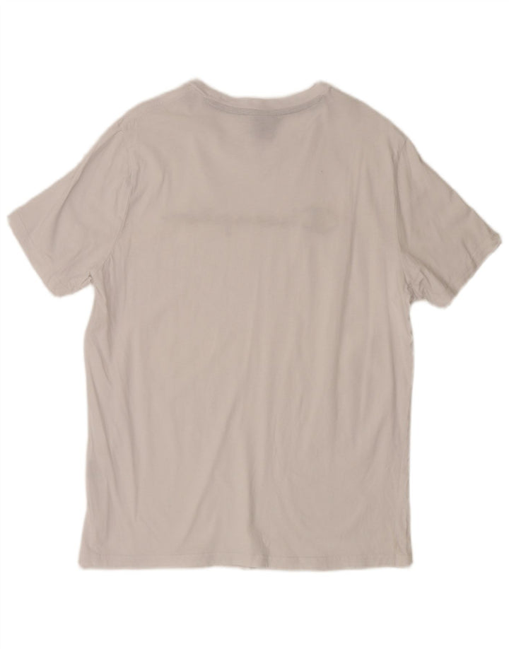 Camiseta masculina estampada Champion grande algodão branco