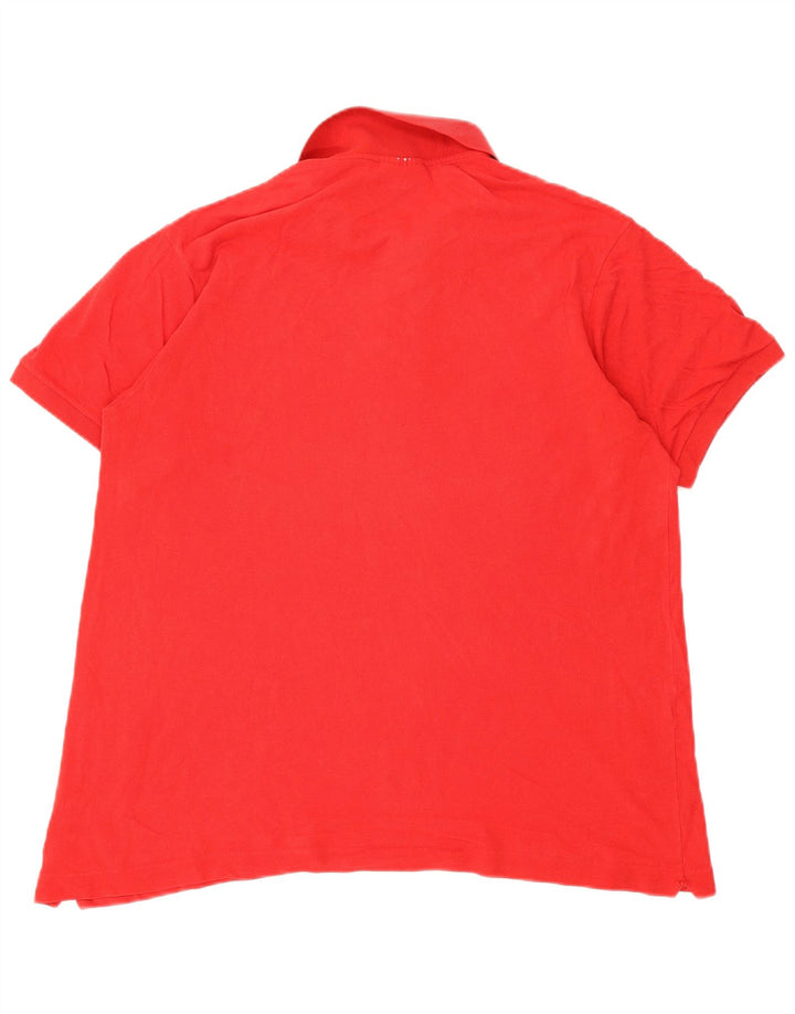 Camisa polo masculina Lacoste tamanho 6 XL vermelha