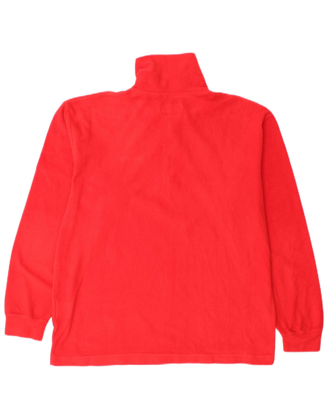 Suéter de lã masculino Invicta com zíper e gola pequena em poliéster vermelho