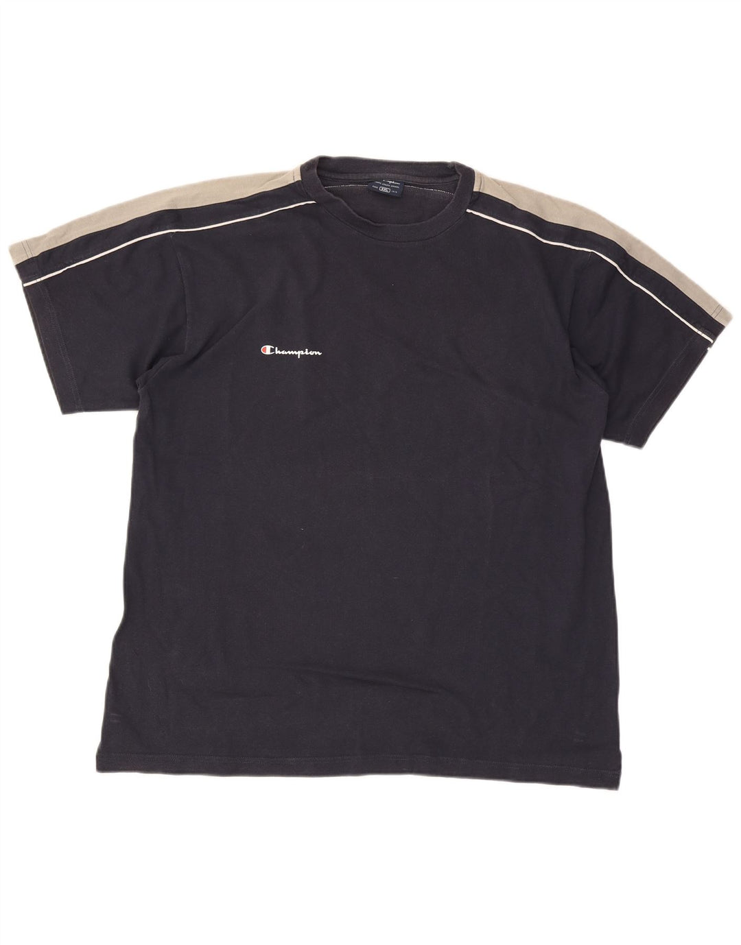 Camiseta masculina Champion Top 2XL azul marinho colorblock