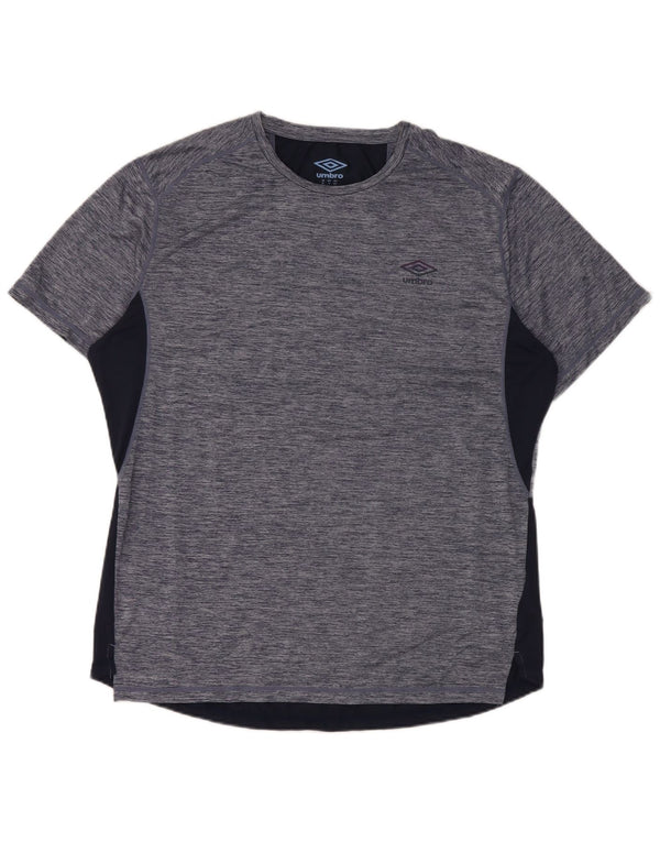 Camiseta masculina Umbro Top XL azul marinho poliéster manchado