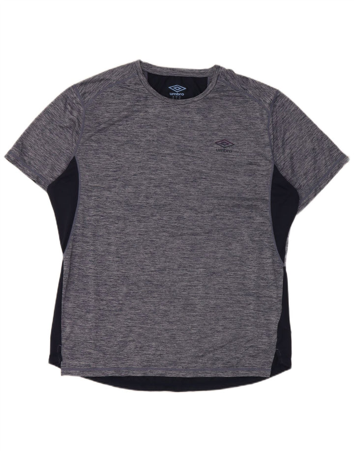 Camiseta masculina Umbro Top XL azul marinho poliéster manchado