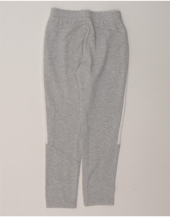 Calça de treino masculina Puma pequena cinza colorblock algodão