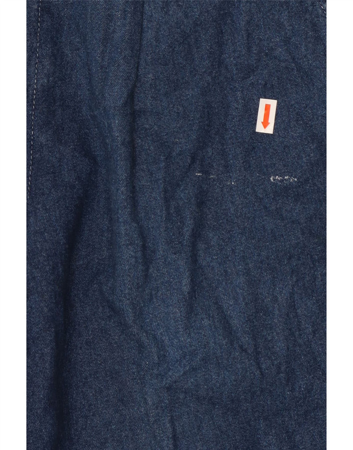 Mash Mens Straight Jeans W32 L32 Azul Marinho Algodão