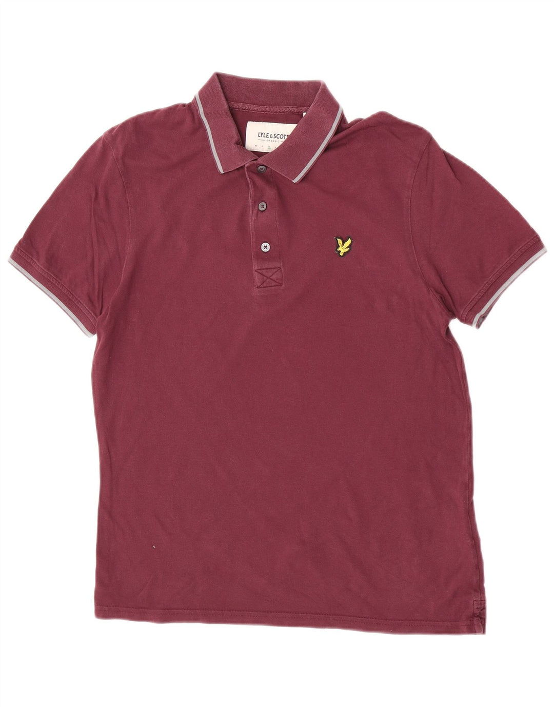 Camisa polo masculina Lyle & Scott médio marrom algodão
