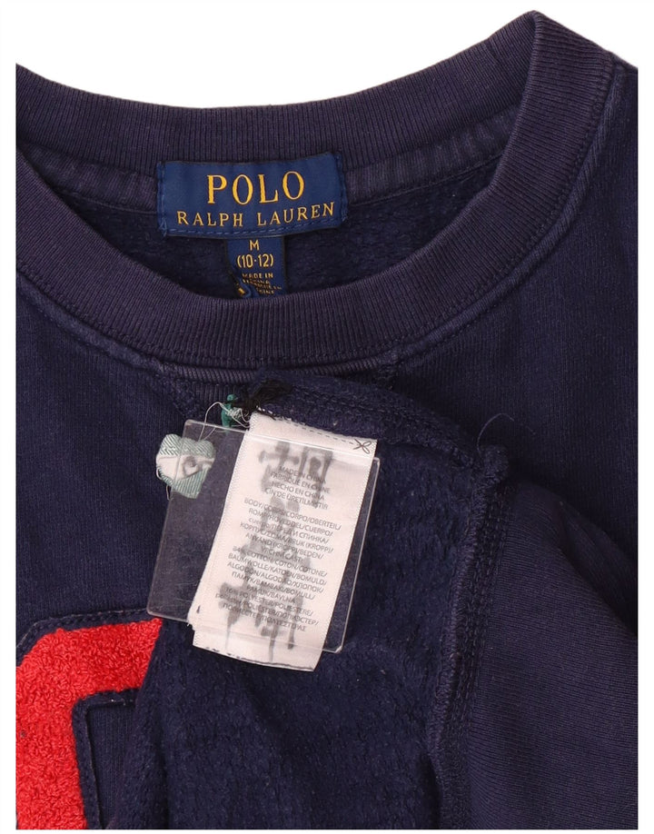 Polo Ralph Lauren Menino Suéter Suéter 10-11 Anos Médio Azul Marinho