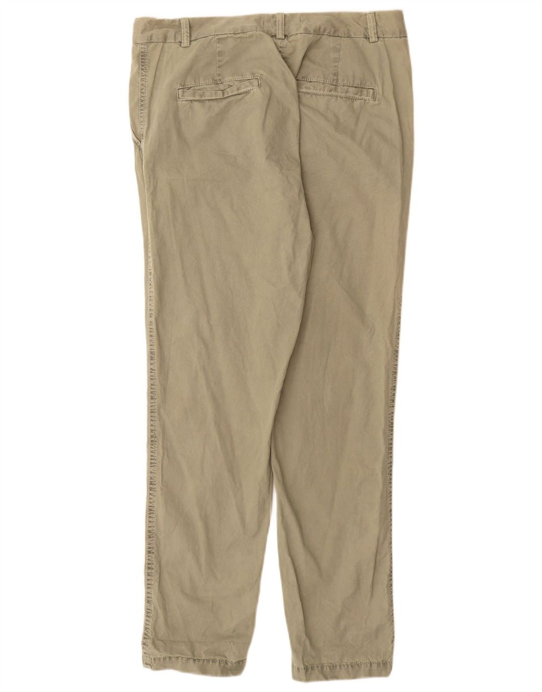 Calça chino feminina MARKS & SPENCER UK 12 médio W30 L28 cáqui