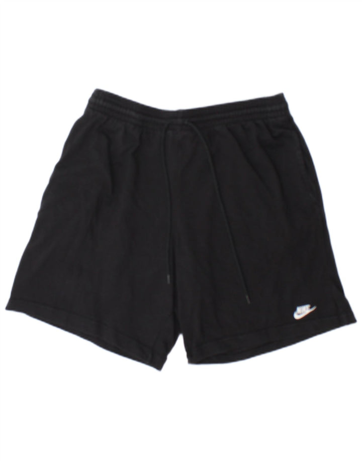 Shorts esportivos masculinos Nike médio algodão preto