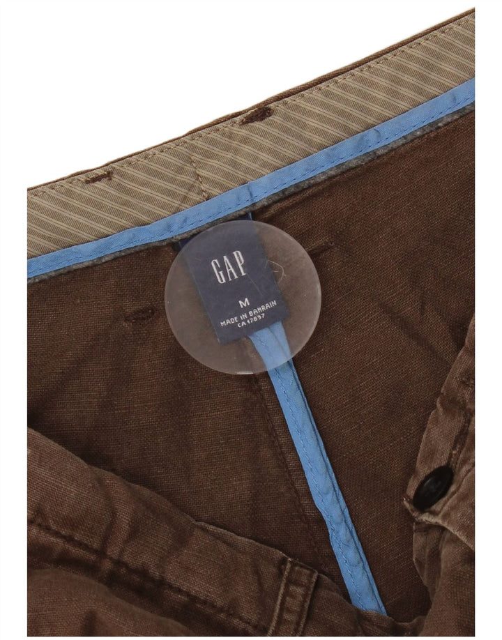 Bermuda masculina Gap Regular Loose Fit Médio W32 Linho Marrom