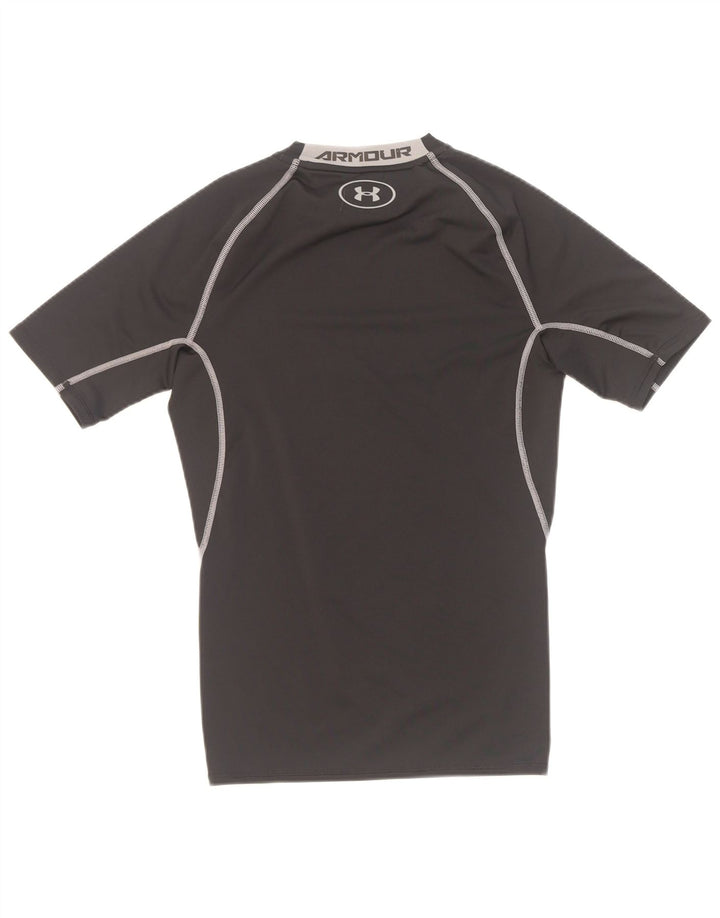 Camiseta gráfica masculina Under Armour Top médio preto