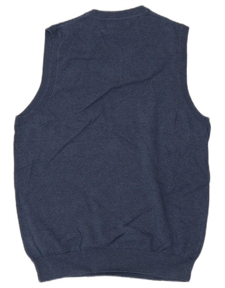 Regata masculina MARKS & SPENCER com colete médio de algodão azul marinho