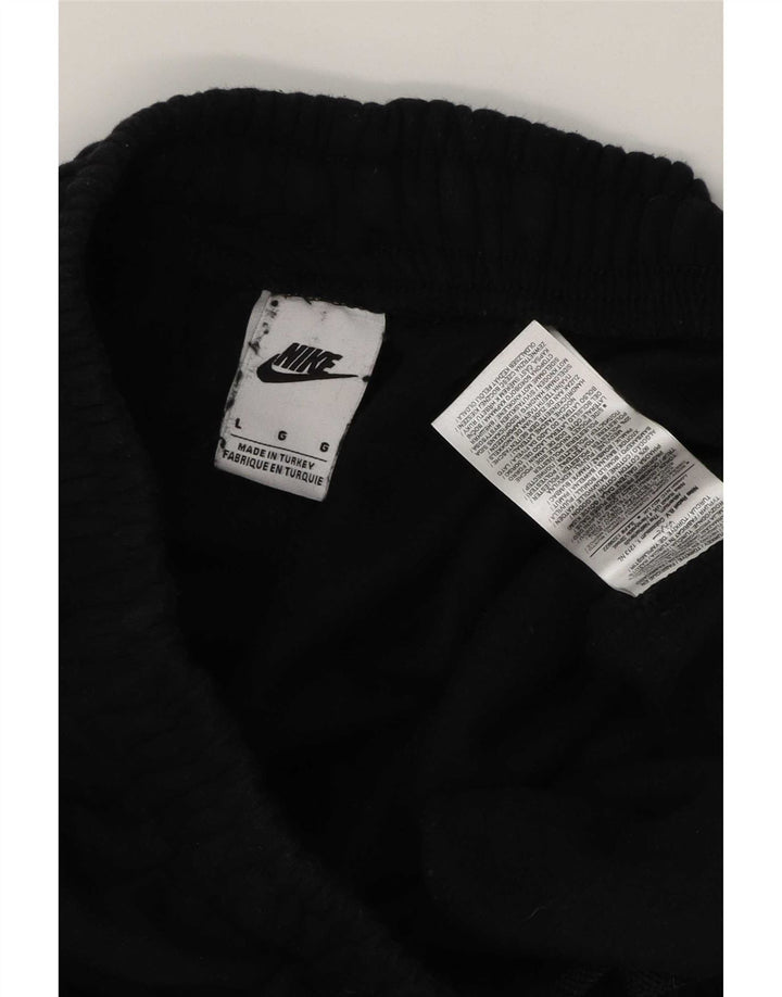 Calça esportiva Nike masculina gráfica cargo grande de algodão preto