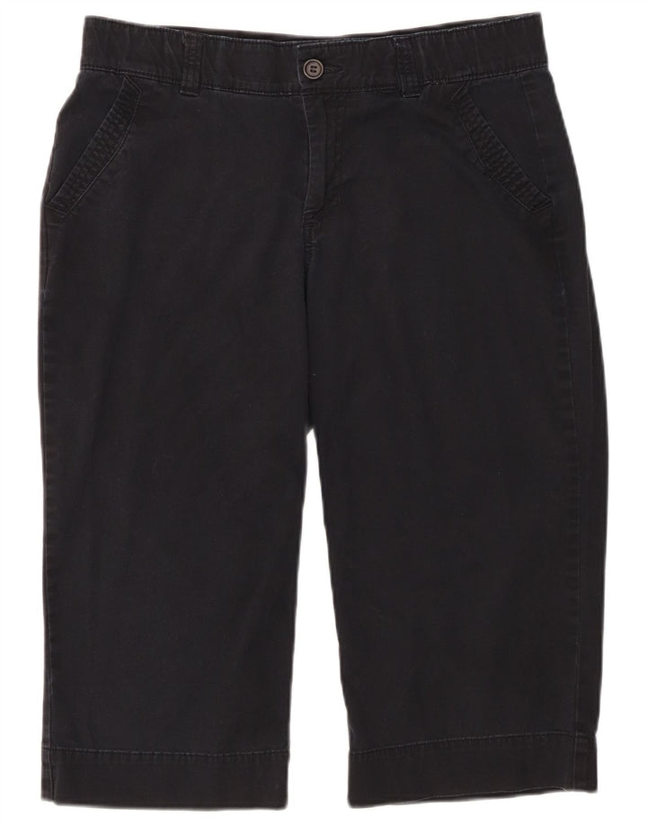 Bermuda feminina Dockers US 10 grande W32 azul marinho algodão