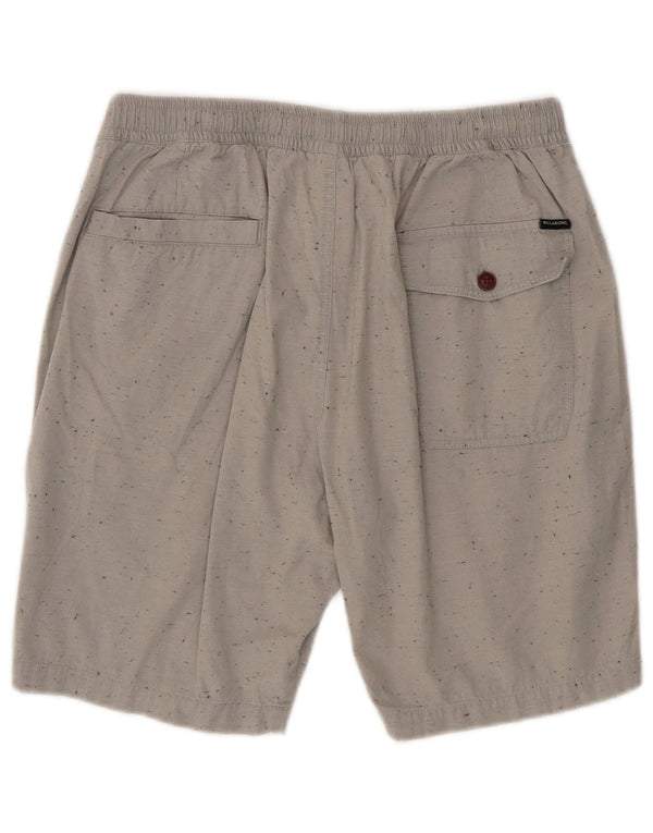 Billabong Mens Chino Shorts Médio W30 Algodão Manchado Cinza