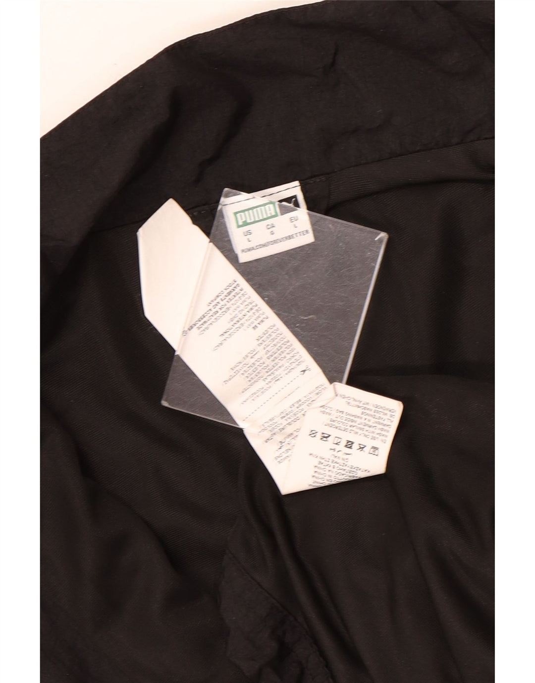 PUMA Womens Crop Graphic Oversized Tracksuit Top Jacket Reino Unido 16 Grande Preto