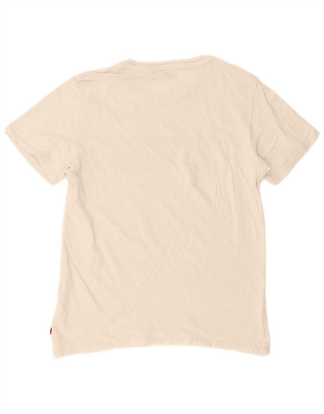 Camiseta feminina Levi's Oversized Graphic UK 10 pequena branca