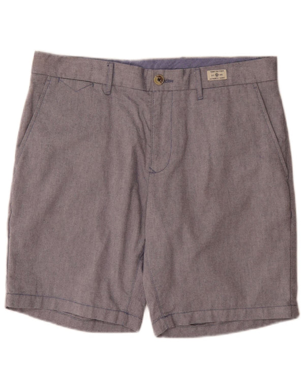 Tommy Hilfiger Mens Regular Chino Shorts W34 Grande Algodão Azul