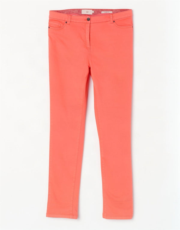Calça feminina casual slim fit da Dack IT 46 grande W34 L30 algodão rosa