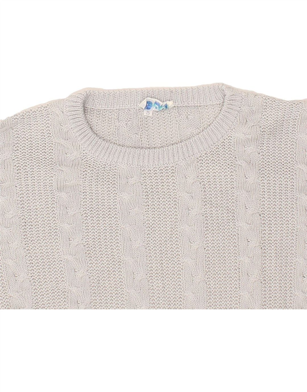 VINTAGE Womens Crew Neck Jumper Sweater IT 50 XL Blue Cotton Vintage Vintage and Second-Hand Vintage from Messina Hembry 