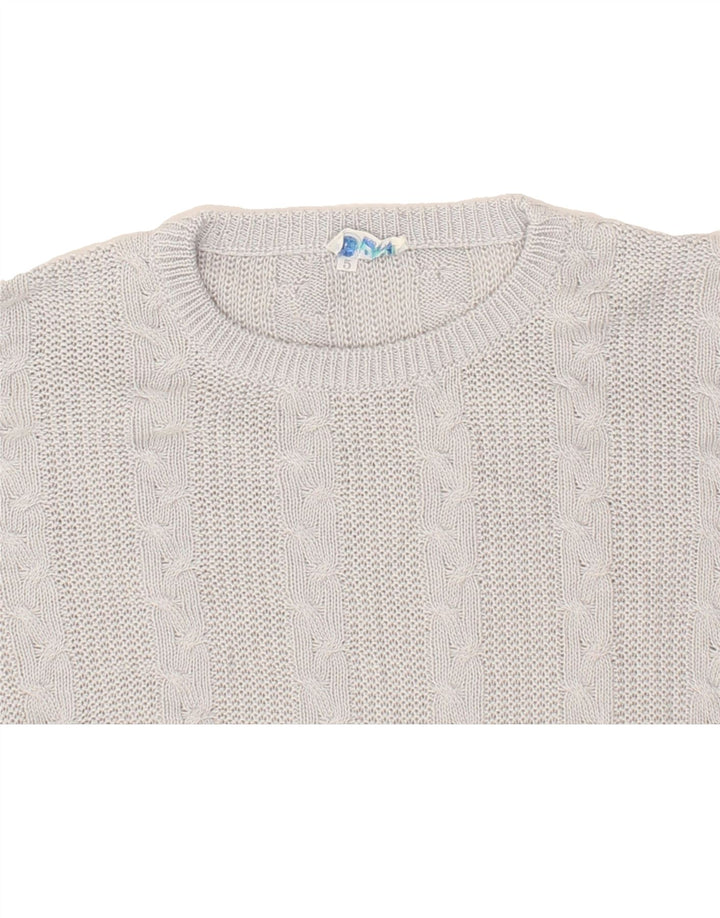 VINTAGE Womens Crew Neck Jumper Sweater IT 50 XL Blue Cotton Vintage Vintage and Second-Hand Vintage from Messina Hembry 