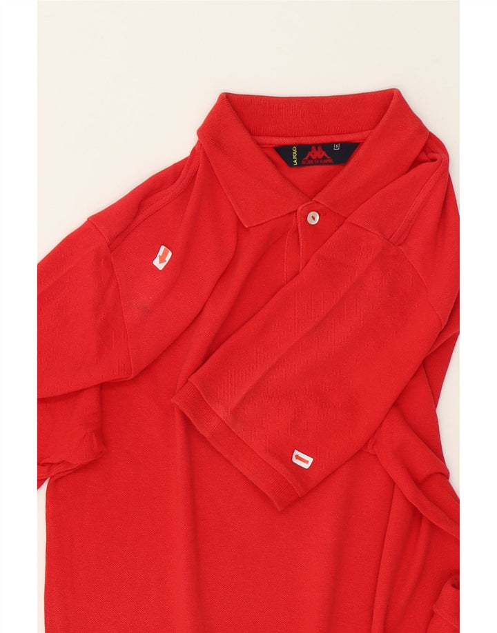 KAPPA Mens Polo Shirt Small Red Cotton Vintage Kappa and Second-Hand Kappa from Messina Hembry 