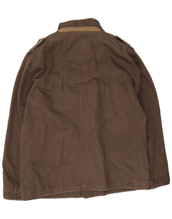 Jaqueta utilitária masculina Fat Face UK 42 XL algodão marrom