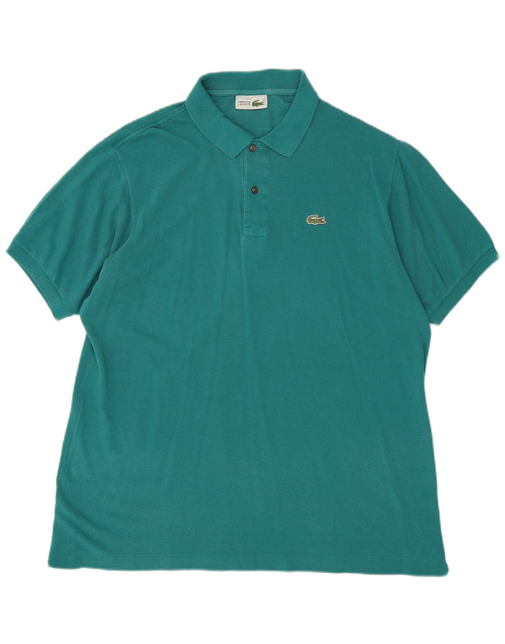 Camisa polo masculina Lacoste tamanho 6 XL algodão verde