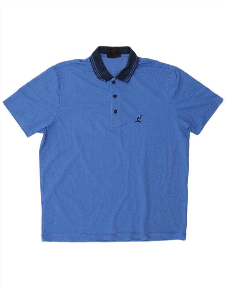 Camisa polo masculina de rugby AUSTRALIAN L'ALPINA IT 52 poliéster azul grande
