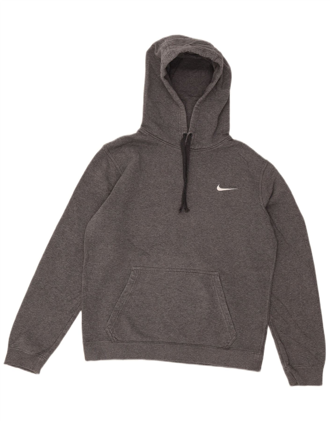 Jumper com capuz masculino Nike pequeno algodão manchado cinza
