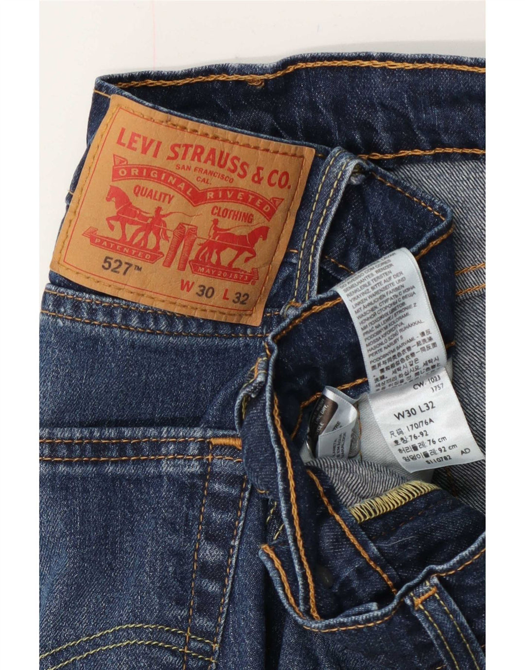Levi's Masculino 527 Bootcut Jeans W30 L32 Azul Algodão