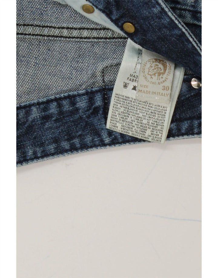 DIESEL Womens Distressed Straight Jeans W30 L34 Blue Cotton Vintage Diesel and Second-Hand Diesel from Messina Hembry 