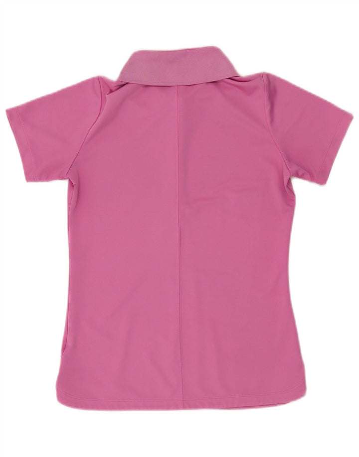 Camisa polo feminina NIKE Dri Fit UK 12 médio rosa poliéster
