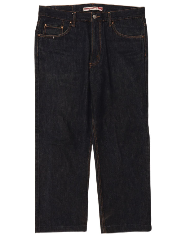 Carrera Calça Jeans Feminina 700 Straight W36 L27 Azul Marinho Algodão