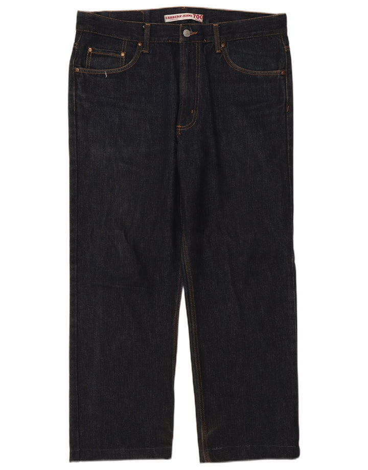 Carrera Calça Jeans Feminina 700 Straight W36 L27 Azul Marinho Algodão