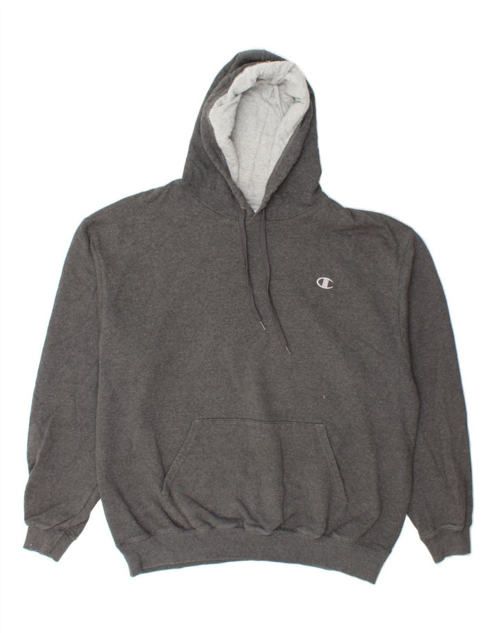 CHAMPION Mens Hoodie Jumper XL Grey Cotton Vintage Champion and Second-Hand Champion from Messina Hembry 