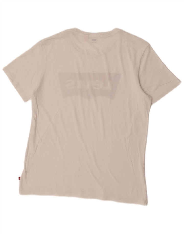 Camiseta gráfica masculina Levi's Top grande branco