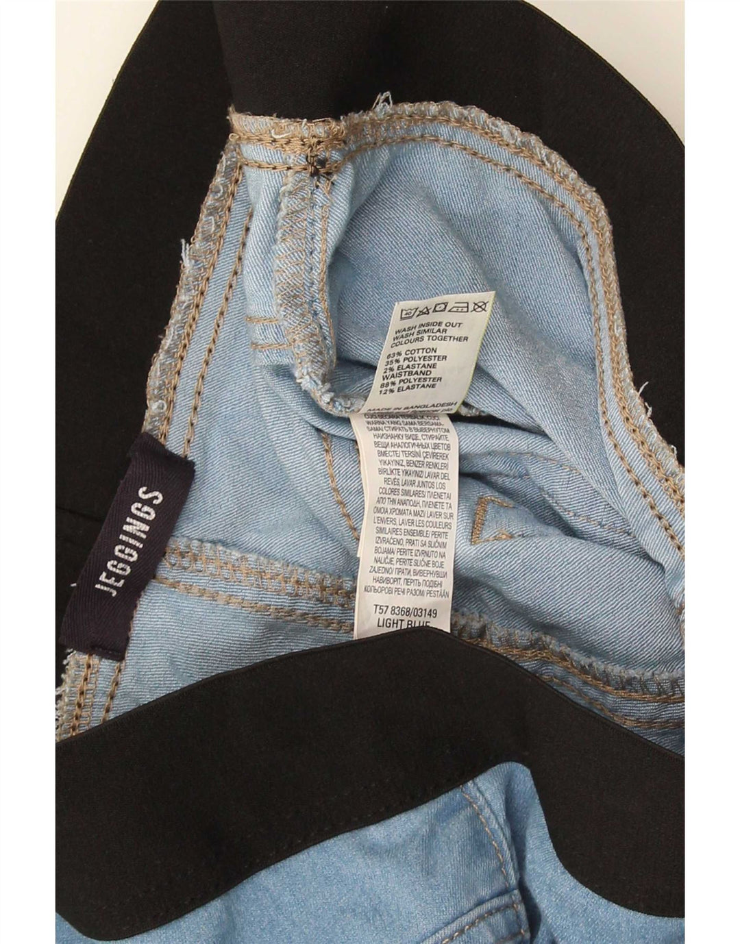 Calça jeans feminina Marks & Spencer UK 12 médio W30 L26 azul colorblock