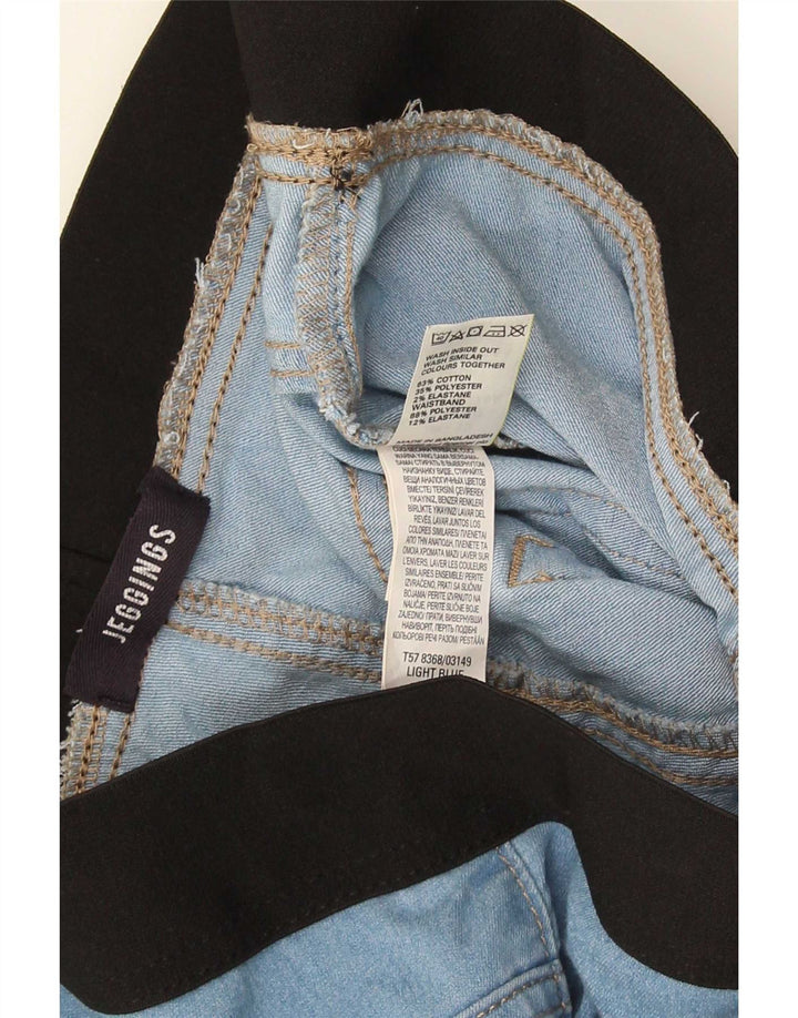 Calça jeans feminina Marks & Spencer UK 12 médio W30 L26 azul colorblock