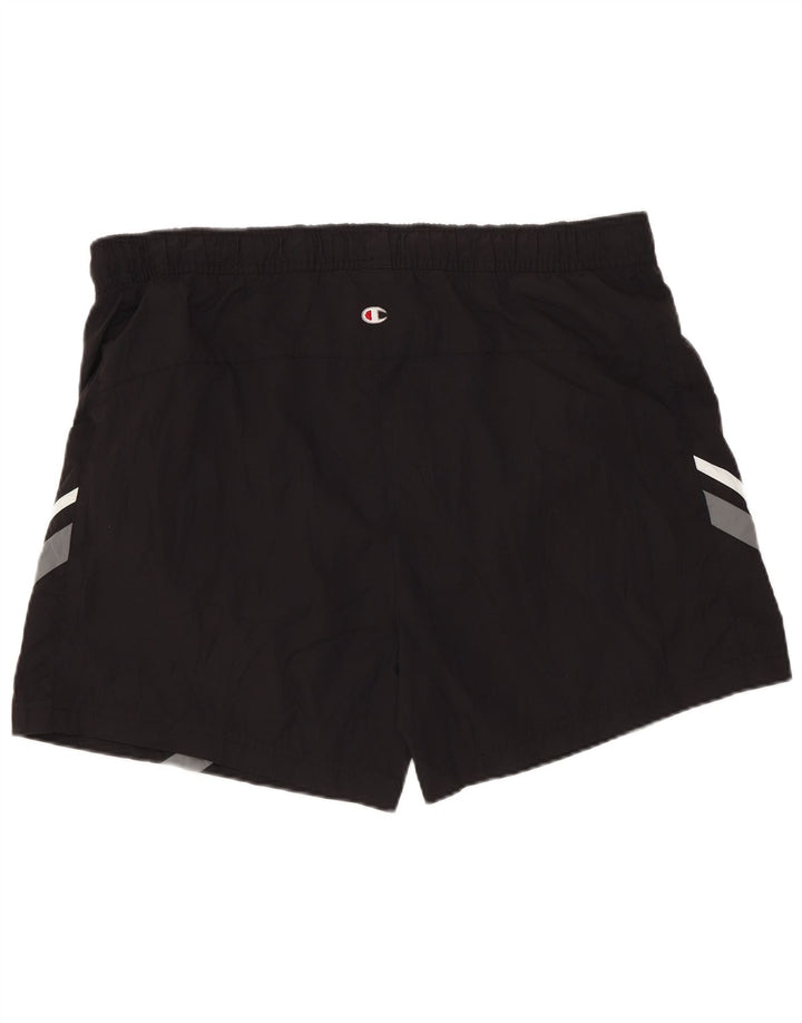 Shorts de natação masculino CHAMPION grande poliéster colorido preto