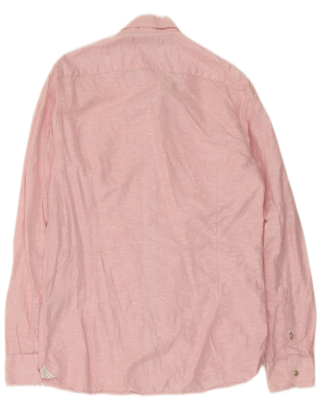 Camisa masculina Ted Baker tamanho 2 linho rosa pequeno